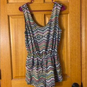 Tribal print romper